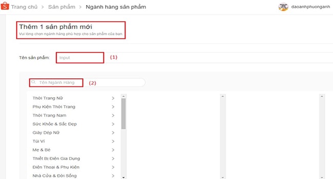 Đăng sản phẩm lên Shopee